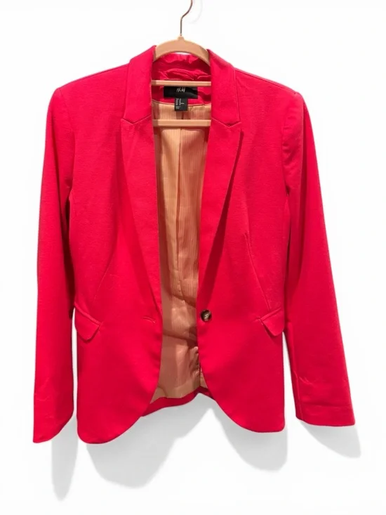 H&M Women's Hot Pink Tailored Blazer - Picture 2 of 11